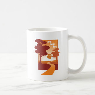 笑い愛は住んでいます コーヒーマグカップ