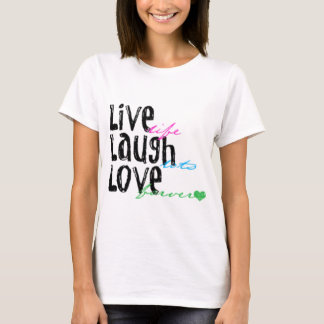 笑い愛は住んでいます Tシャツ