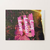 笑い愛ジグソーパズルは住んでいます ジグソーパズル (横)