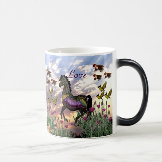 笑い愛マグは住んでいます モーフィングマグカップ (右)