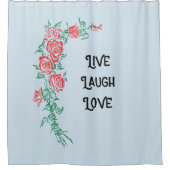 笑い愛浴室のシャワー・カーテンは住んでいます シャワーカーテン (正面)