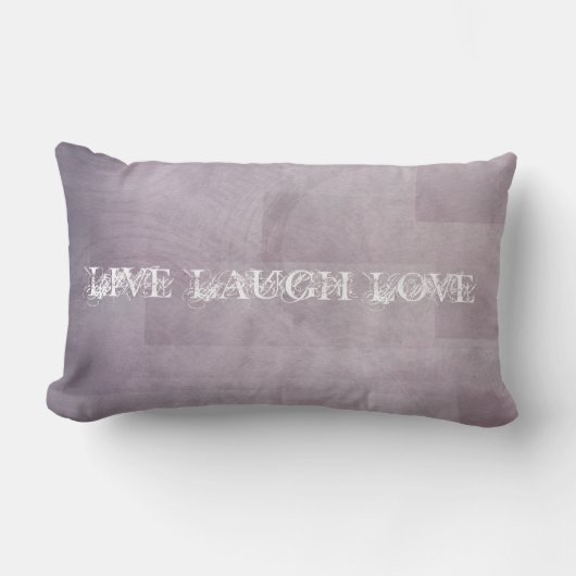 笑い愛蘭の紫色は住んでいます ランバークッション (正面)