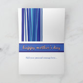 笑い愛青い母の日の挨拶状は住んでいます カード (内部)