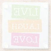 笑い愛2は住んでいます ガラスコースター (裏面)