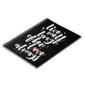 笑い愛-感動的なジャーナル--は住んでいます ノートブック (左側)