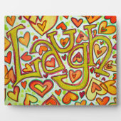 笑い感動的言葉絵画の詩の額 フォトプラーク (正面)