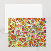 笑い招待状 招待状 (正面/裏面)