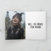 笑い満面のお祝いカード サンキューカード (内部)