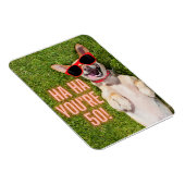 笑い犬50誕生日 マグネット (右側)