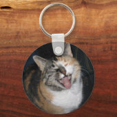 笑い猫キーホルダー キーホルダー (正面)