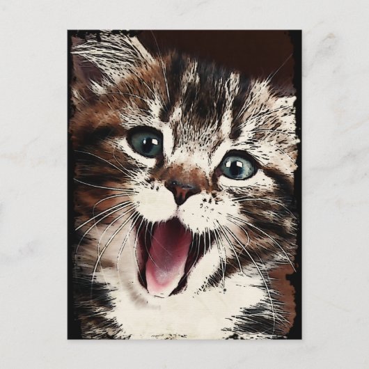笑い猫 ポストカード (正面)