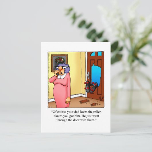 笑い用はがき ポストカード (スタンド正面)