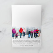 笑い続けるおもしろい休日の写真カード シーズンカード (内部)