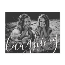 笑い続けるメリークリスマスレッド写真