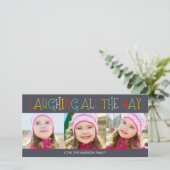 笑い続ける休日の写真カード シーズンカード (スタンド正面)