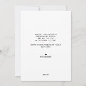 笑い続ける写真クリスマスカード シーズンカード (裏面)