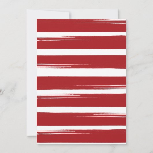 笑い続ける写真クリスマスカード 招待状 (裏面)