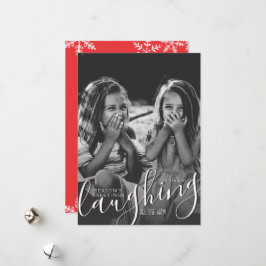 『笑い続ける季節の挨拶写真』 シーズンカード