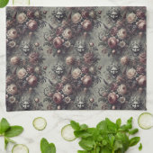 笑い線 – ゴシックビクトリアン キッチンタオル (折り畳み)