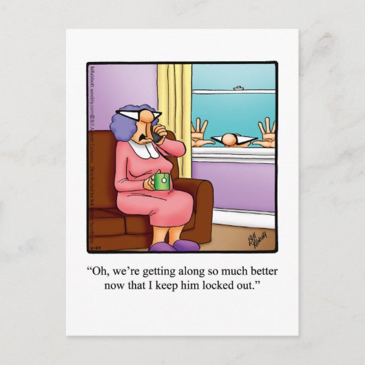 笑い葉書だけユーモアのある ポストカード (正面)