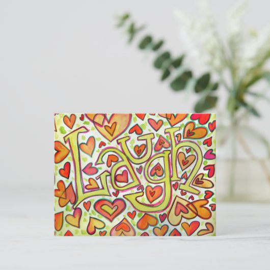 笑い葉書 ポストカード (スタンド正面)