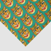 笑い虎の水の色パターンティッシュペーパー 薄葉紙 (詳細)