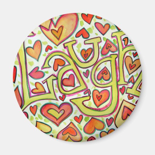 笑い言葉アートマグネット マグネット (正面)