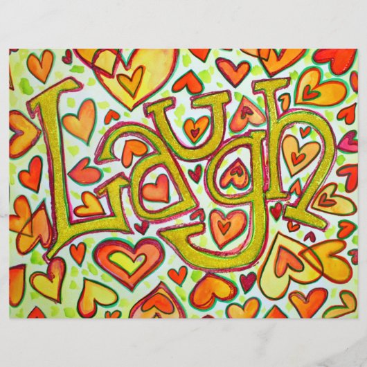 笑い言葉フライヤーとラルフWaldo Emersonの成功 チラシ (正面)