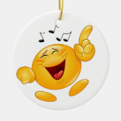笑い踊りスマイル拳バンプ セラミックオーナメント (正面)