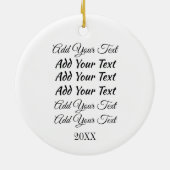 笑い踊りスマイル拳バンプ セラミックオーナメント (裏面)