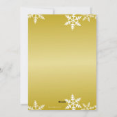 笑い転げる金ゴールド季節のごあいさつ写真 シーズンカード (裏面)