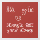 笑い過ぎて倒れる ウィンドウサイン (シート)