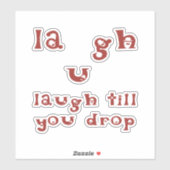 笑い過ぎて倒れる シール (シート)