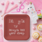 笑い過ぎて倒れる ペーパープレート (パーティー)