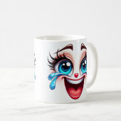 笑い顔 コーヒーマグカップ (正面右)