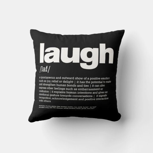 笑い2 クッション (裏面)