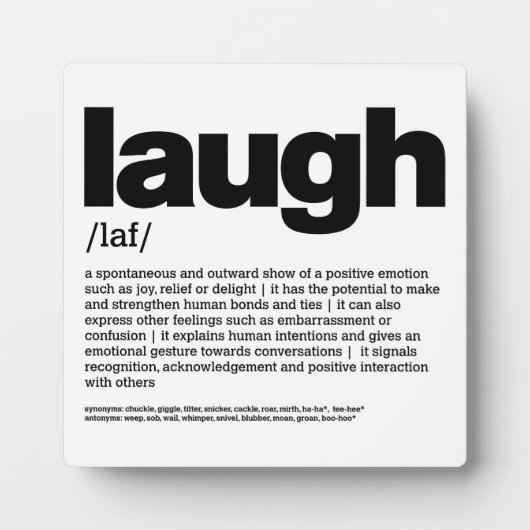 笑い2 フォトプラーク (正面)