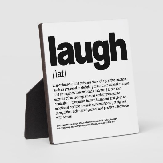 笑い2 フォトプラーク (正面)