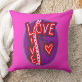 笑い、ライブラブトポグラフィ装飾用クッション クッション (ブランケット)