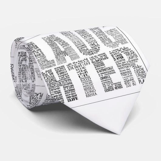 笑い、人生、愛おもしろい、 ネクタイ (ロール)