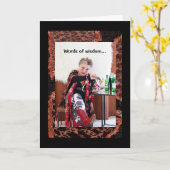 笑い/歌/働きに関する知恵の言葉 カード (黄色い花)