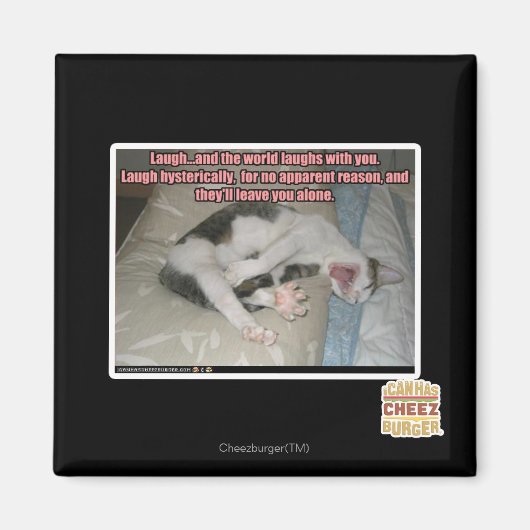 笑うと世間が笑う マグネット (正面)