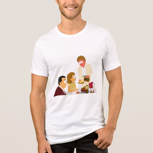 "笑うと痛いだけ" トライブレンドＴシャツ (正面)