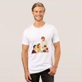 "笑うと痛いだけ" トライブレンドＴシャツ (正面全面)