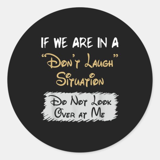 笑うな状況 私を見るな 笑える Q ラウンドシール (正面)