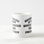 笑うな、Tシャツ コーヒーマグカップ (中央)