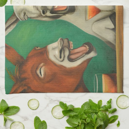 笑うろば キッチンタオル (折り畳み)