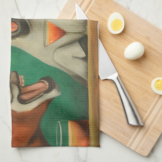 笑うろば キッチンタオル (四つ折り)