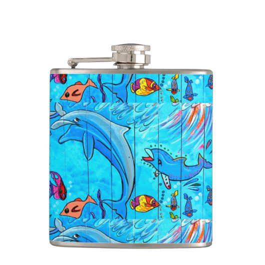 笑うイルカのフラスコ フラスク (正面)