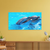 笑うイルカ キャンバスプリント (インサイチュ (リビング))